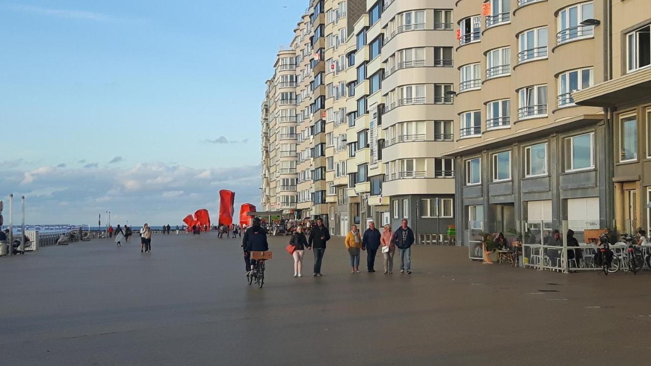 Frontaal Gelijkvloers Seaview 80M² 2 Slp Lägenhet Oostende Exteriör bild