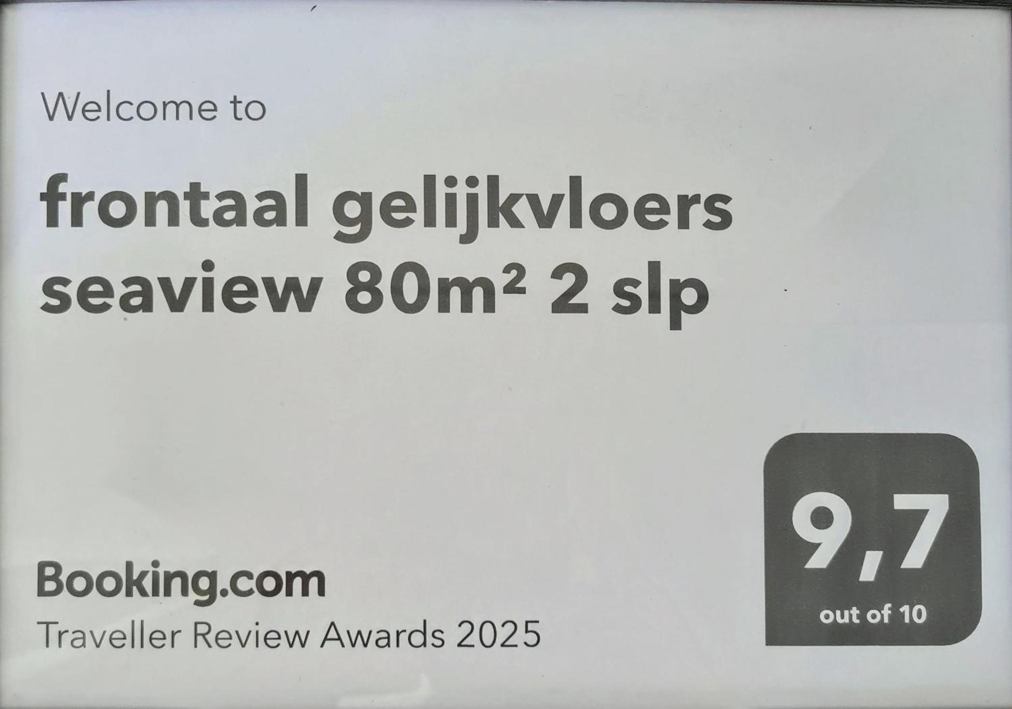 Frontaal Gelijkvloers Seaview 80M² 2 Slp Lägenhet Oostende Exteriör bild